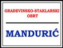 GRAĐEVINSKO-STAKLARSKI OBRT MANDURIĆ logo